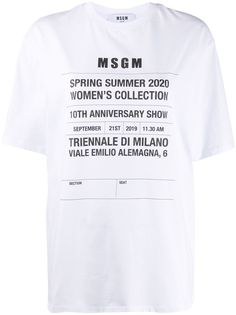 MSGM футболка оверсайз