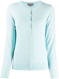 N.Peal кашемировый кардиган с круглым вырезом