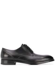 Ermenegildo Zegna туфли дерби с прошитыми вставками