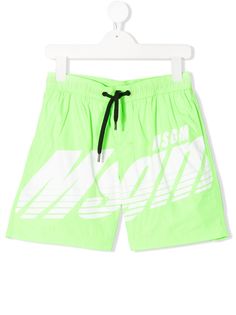 Msgm Kids плавки-шорты с логотипом