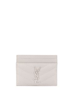 Saint Laurent картхолдер с декором Monogram