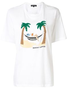 Markus Lupfer футболка с логотипом и пайетками