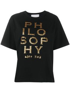 Philosophy Di Lorenzo Serafini футболка с логотипом из пайеток