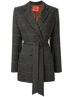 Manning Cartell блейзер в клетку с поясом