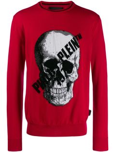Philipp Plein пуловер с принтом Skull