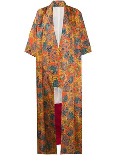 A.N.G.E.L.O. Vintage Cult пальто-кимоно 1970-х годов с цветочным принтом