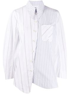 GANNI рубашка оверсайз в полоску