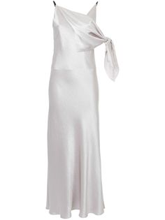 Christopher Esber длинное платье с V-образным вырезом