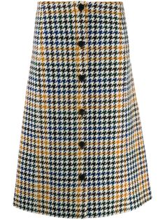 McQ Alexander McQueen юбка в ломаную клетку