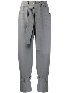 MSGM твидовые брюки с завышенной талией