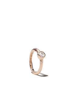 White Bird золотая серьга-кольцо Justine с бриллиантами