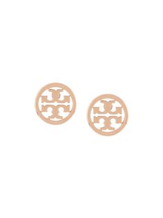 Tory Burch круглые серьги с логотипом