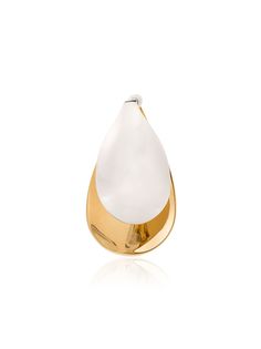 Charlotte Chesnais Silver and Gold Pearl XL earring