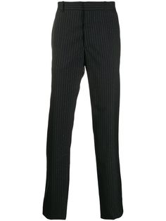 Alexander McQueen брюки строгого кроя в тонкую полоску