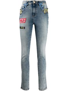 Versace Jeans Couture джинсы скинни с принтом Barocco