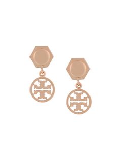 Tory Burch серьги-подвески с логотипом