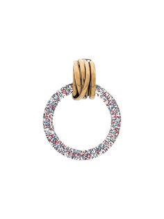 Balenciaga серьги-кольца с блестками