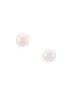 Baggins 14kt white gold pearl studs