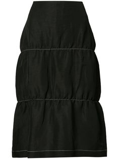 Wales Bonner расклешенная юбка со сборками