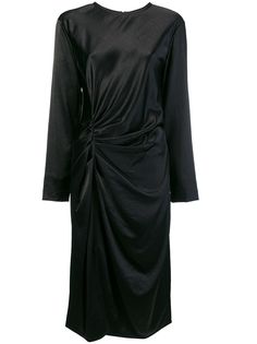 Helmut Lang платье миди с драпировкой
