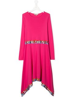 Emilio Pucci Junior платье асимметричного кроя с принтом