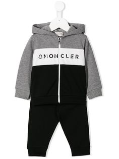 Moncler Kids спортивный костюм со вставками и логотипом