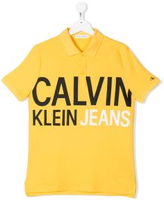 Calvin Klein Kids рубашка-поло с логотипом