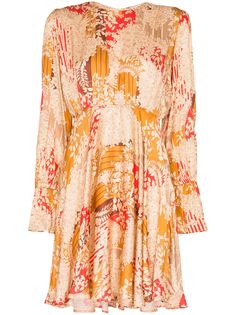 byTiMo присборенное платье мини с цветочным принтом