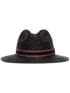 Saint Laurent соломенная шляпа трилби