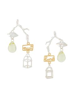 Wouters & Hendrix серебряные серьги Reves de Reves в форме веток