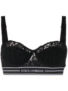 Dolce & Gabbana кружевной бюстгальтер-балконет на косточках