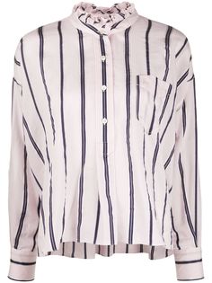 Isabel Marant Étoile рубашка в полоску с оборками