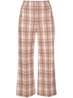 Veronica Beard укороченные брюки в клетку