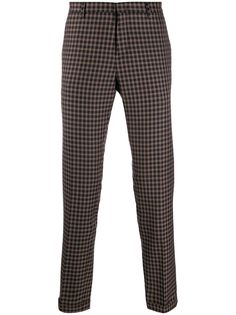 Paul Smith клетчатые брюки прямого кроя