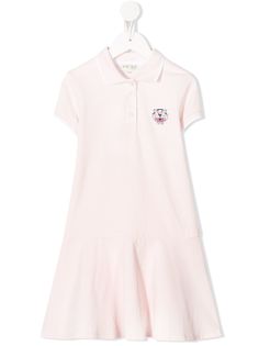 Kenzo Kids платье-поло с нашивкой-логотипом