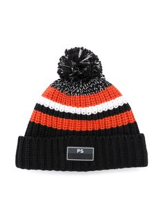 Paul Smith Junior вязаная шапка с контрастными полосками