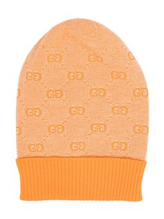 Gucci Kids трикотажная шапка с узором GG