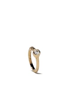 White Bird золотая серьга-кольцо Justine с бриллиантами