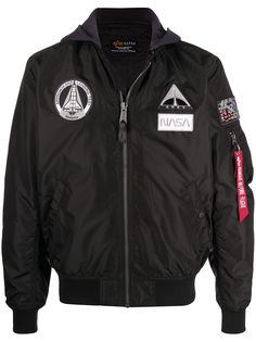 Alpha Industries куртка MA-1 TT NASA с капюшоном