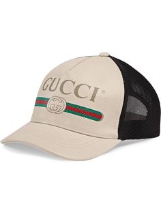 Gucci бейсбольная кепка с принтом логотипа