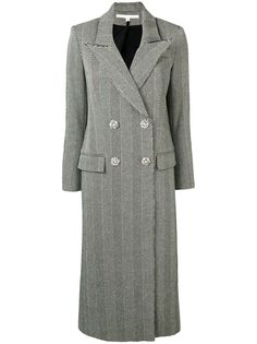 Veronica Beard двубортное пальто в елочку