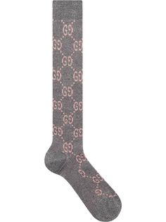 Gucci носки с узором GG и люрексом