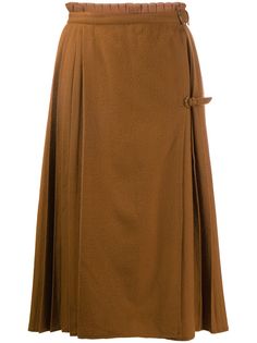 Versace Pre-Owned юбка 1980-х годов с плиссировкой
