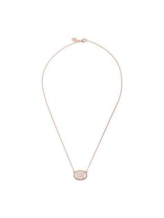 V by Laura Vann oval quartz necklace