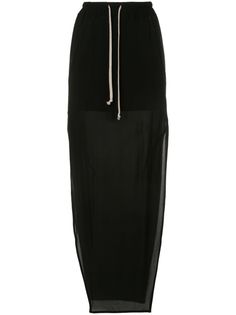 Rick Owens юбка макси с разрезом