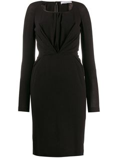 Givenchy Pre-Owned платье миди 2000-х годов с драпировкой