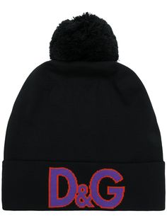 Dolce & Gabbana logo beanie hat