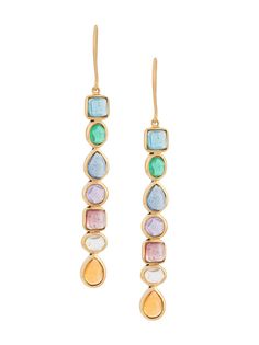 Goossens позолоченные мини-серьги Cabochons