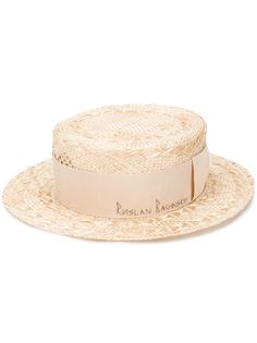 Ruslan Baginskiy декорированная соломенная шляпа