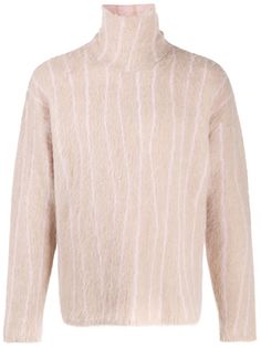 Paura полосатый свитер с высоким воротником